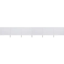 Hopfällbart vindskydd 6 paneler - Vindskydd i non-woven tyg | Färg: Sandvit | Storlek: 800x160 cm