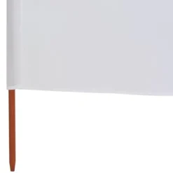 Hopfällbart vindskydd 6 paneler - Vindskydd i non-woven tyg | Färg: Sandvit | Storlek: 800x160 cm