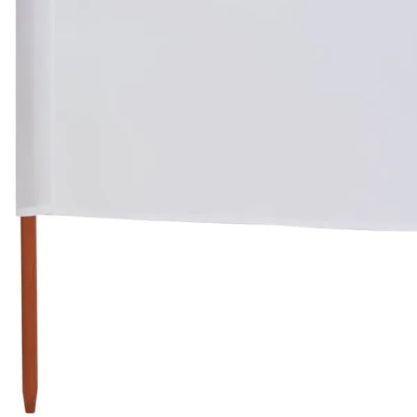 Hopfällbart vindskydd 6 paneler - Vindskydd i non-woven tyg | Färg: Sandvit | Storlek: 800x160 cm