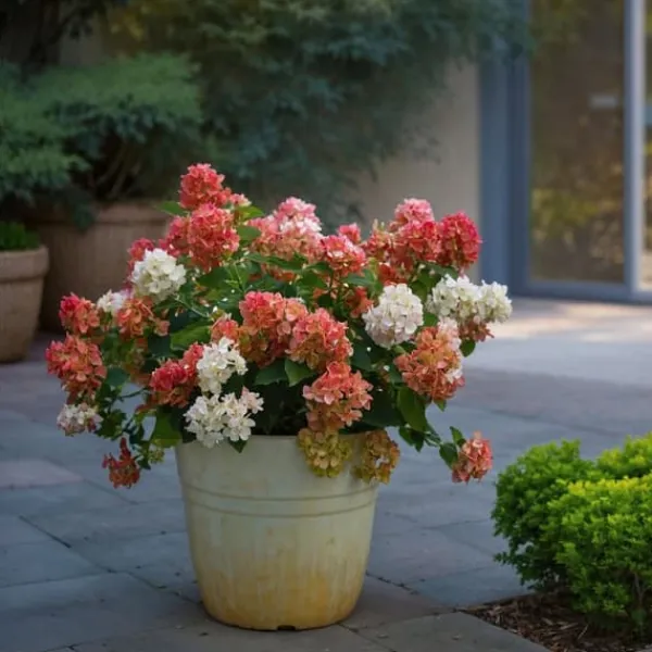 Hortensia - Set om 2 - Hydrangea paniculata 'Wim's Red' - Höjd 25-40cm - ⌀19cm