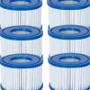 Hot Tub Filter Cartridge VI - För alla Lay-Z Spa-modeller Hawaii Miami Paris Vegas Monaco | 6 x Twin Pack (12 filter) | Använd för poolrengöring