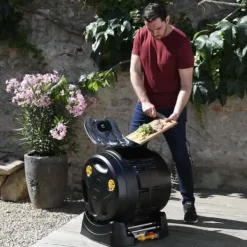 Outlet Hozelock Easymix 2 i 1 Tumbler Composter Kompostering