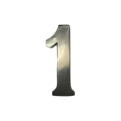 Hus nummer 1 Matt Nickel 10cm Osynlig Fixering