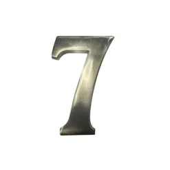 Hus nummer 7 Matt Nickel 10cm Osynlig Fixering