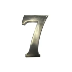 Hus nummer 7 Matt Nickel 10cm Osynlig Fixering