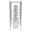 Clearance Hydroponisk tornträdgård - Inomhus odlingssystem - 6 nivåer - 30 planthål - 4 LED växtlampor - Självvattnande - Smart - Vit Kit För Växt- & Örtplantering
