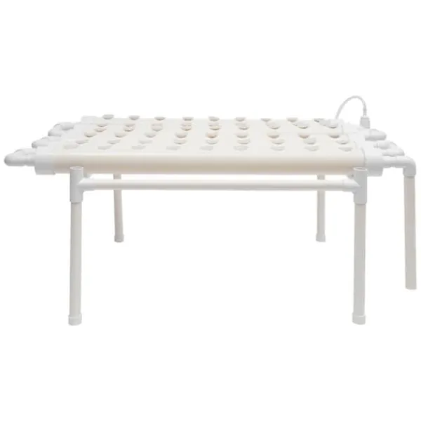 Discount Hydroponiskt odlingskit - 1-Lagers System - 36 Odlingsplatser - PVC-U - Håldiameter 3,2 cm - Rör Ø 6,3 cm - Vit Kit För Växt- & Örtplantering