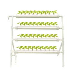 Hydroponiskt odlingskit, 36 platser, automatiskt vattensystem,VIT