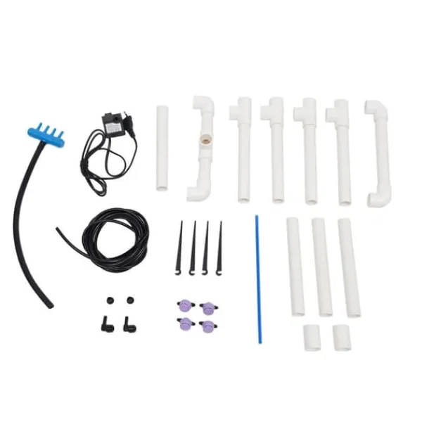 Sale Hydroponiskt odlingssystem - KP182 - 5 hinkar - 11 L kapacitet - Inomhus droppbevattning - Komplett kit - Gul och vit Kit För Växt- & Örtplantering