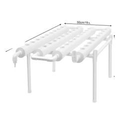 Clearance Hydroponiskt växtkit, 36 växtplatser, vertikal planterare,VIT Kit För Växt- & Örtplantering