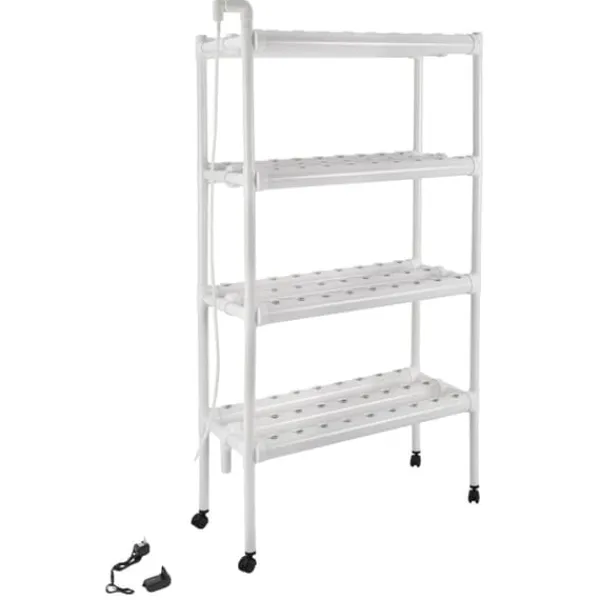Best Hydroponiskt växtsystem, 108 växtkapacitet, komplett med pump,VIT Kit För Växt- & Örtplantering