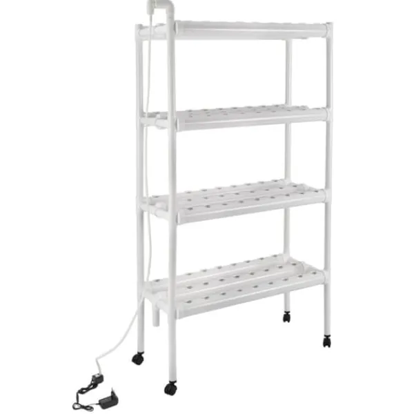 Best Hydroponiskt växtsystem, 108 växtkapacitet, komplett med pump,VIT Kit För Växt- & Örtplantering