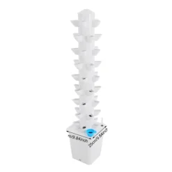 Hydroponiskt växtsystem, 9-nivå inomhusträdgård, effektiv pump,VIT