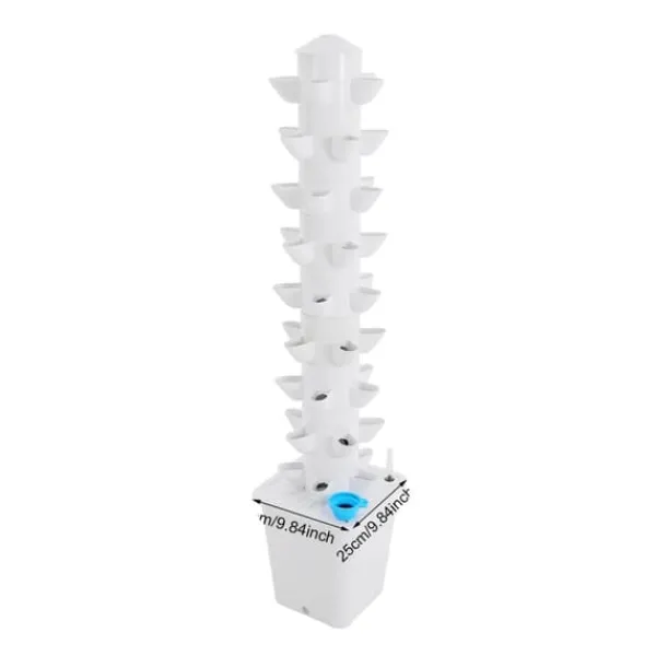 Hydroponiskt växtsystem, 9-nivå inomhusträdgård, effektiv pump,VIT