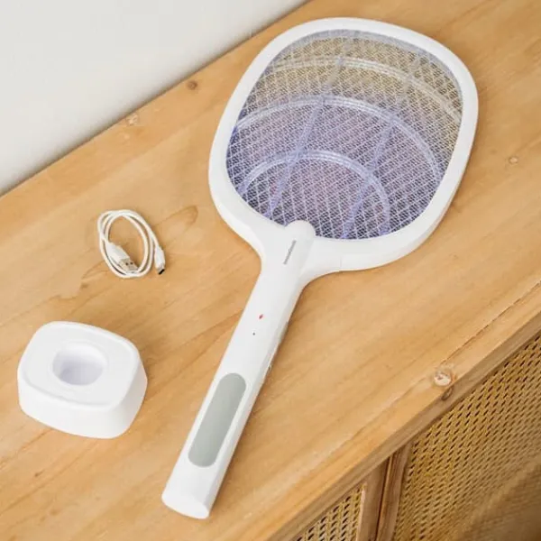 Sale 2-i-1 Uppladdningsbart Insektsdödande Racket med UV-ljus Elecfly InnovaGoods Flugsmällor