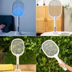 Sale 2-i-1 Uppladdningsbart Insektsdödande Racket med UV-ljus Elecfly InnovaGoods Flugsmällor