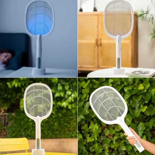 Sale 2-i-1 Uppladdningsbart Insektsdödande Racket med UV-ljus Elecfly InnovaGoods Flugsmällor