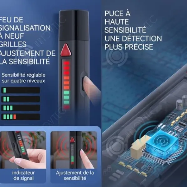 INN Kamera Detektor 300 mAh Doldetekter fyr-i-en GPS Spårare Avlyssningsmikrofon Detektor Trådlös RF Svart Säkerhetsmonitorer & Videokameror