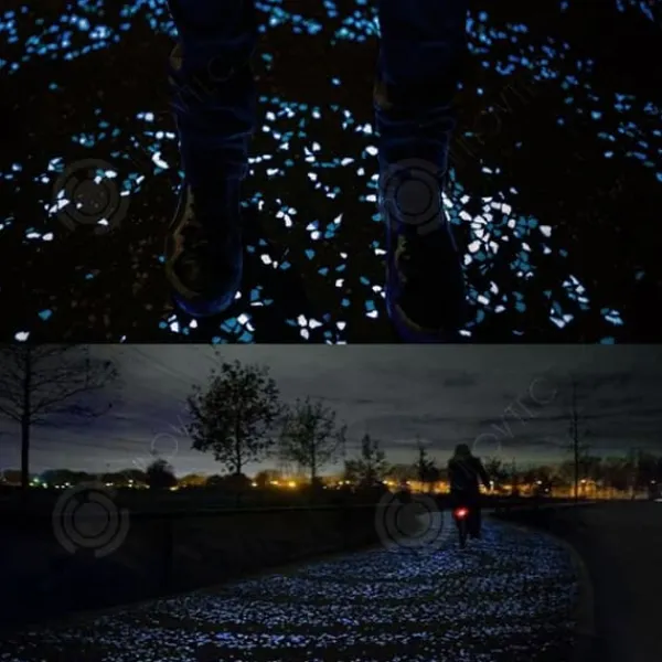 Online INN Luminous Pebble Pebbles 100 bitar Luminous Stones Luminous Gravel Cobblestones Trädgårdsgräs Fiskbehållare dekoration Trädgårdsstenar & Klivstenar