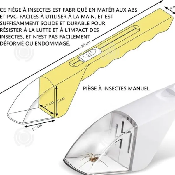 INN Manuell insektsfälla för skadedjursbur Fånga för skadedjursbin Spindlar och andra insekter Insektsfälla Porta