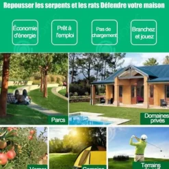 INN Mole Repellent 2st 600mah IPX44 360 graders vibrationsdrivning repellent 12 meter ultraljud kattavstötningsavstånd