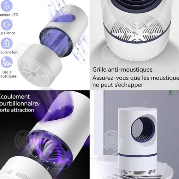 Hot INN Mosquito Killer Lamp LED USB Laddning Andas in Elektrisk Insect Killer Mosquito Killer Lampa Inomhus myggmedelslampa Insektsmedel & Djuravvisande Medel