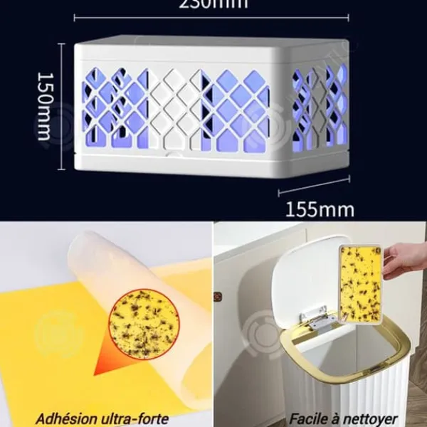 INN Myggmedel 23x15x15,5 cm UV-fälla kraftig klisterfälla 5 kg användbar i många situationer låg ljudnivå