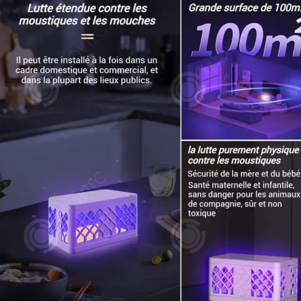 INN Myggmedel 23x15x15,5 cm UV-fälla kraftig klisterfälla 5 kg användbar i många situationer låg ljudnivå