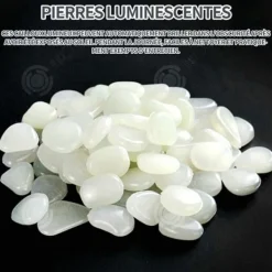 Outlet INN självlysande stenar 300 st självlysande sten utomhus konstgjorda småsten Fluorescerande dekoration för trädgårdsgångar Aquarium White Trädgårdsstenar & Klivstenar