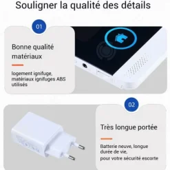 Best INN Trådlöst hemsäkerhetsalarm med 2,4 tum färg-TFT pekskärm 2g/4g+wifi infraröda säkerhetssystem för hemmet Hemlarmsystem