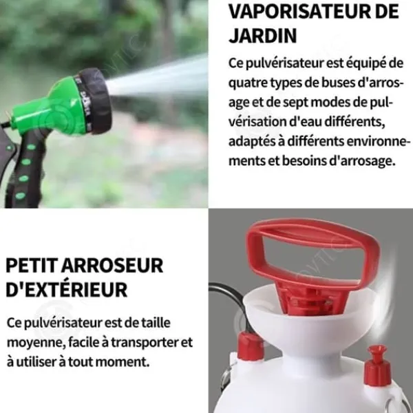 Hot INN Tryckspruta 5L förtrycksspruta spruta trädgårdsbevattning och sprutning trädgård liten vattning Bevattning