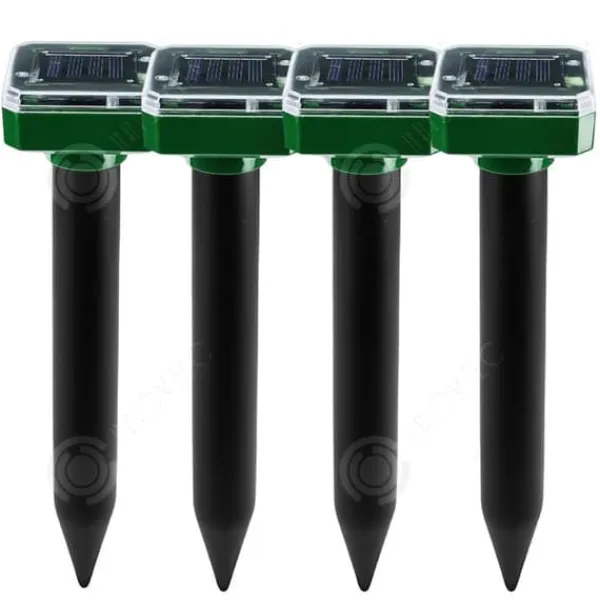 Online INN Ultraschallråttavvisare 4PCS 246x59mm IP65 tätning 600mah ljudlös ingen strålning intelligent frekvensomvandling Insektsmedel & Djuravvisande Medel