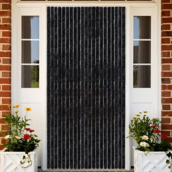 Insektsdraperi antracit 100x220 cm chenille - Insektsdraperi - Insektsdraperier - Home & Living