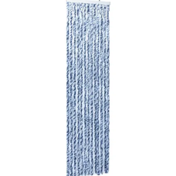 Clearance Insektsdraperi blå, vit och silver 56x185 cm chenille - Insektsdraperi - Insektsdraperier - Home & Living Insektsmedel & Djuravvisande Medel