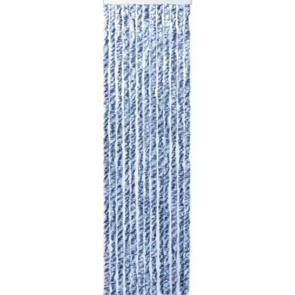 Clearance Insektsdraperi blå, vit och silver 56x185 cm chenille - Insektsdraperi - Insektsdraperier - Home & Living Insektsmedel & Djuravvisande Medel