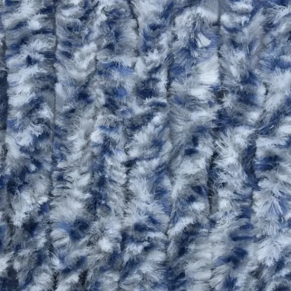 Clearance Insektsdraperi blå, vit och silver 56x185 cm chenille - Insektsdraperi - Insektsdraperier - Home & Living Insektsmedel & Djuravvisande Medel