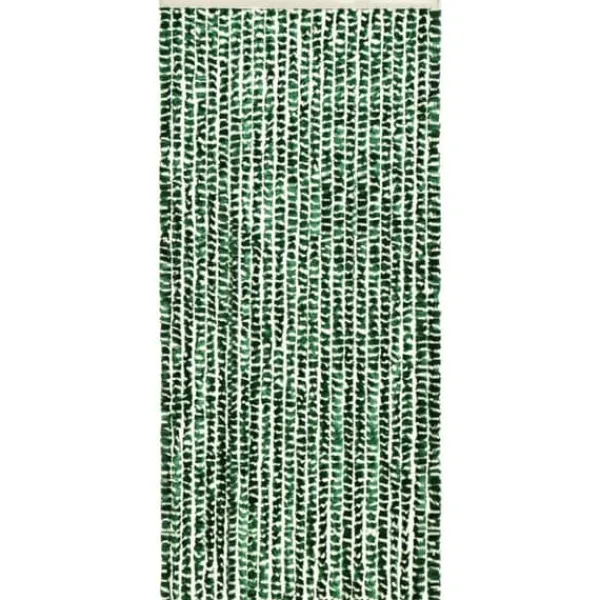Insektsdraperi grön och vit 100x220 cm chenille - Insektsdraperier - Insektsdraperi - Home & Living