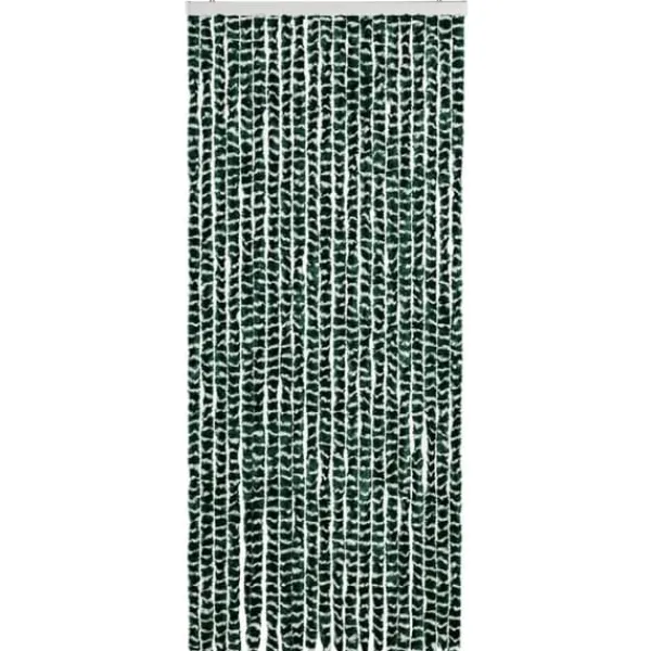 Insektsdraperi i chenille - Skydda mot insekter | Färg: Grön och Vit | Storlek: 90x220 cm