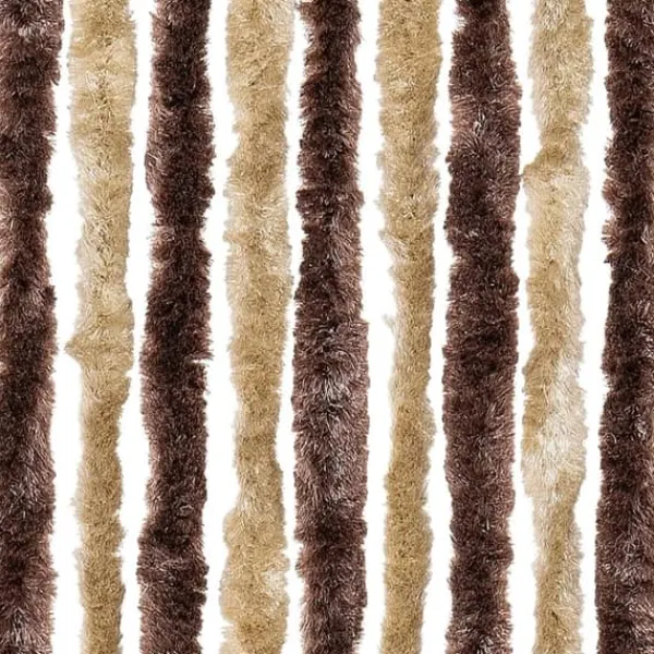Best Insektsdraperi med mjuka chenillesträngar - Skydd mot insekter | Färg: Beige och Ljusbrun | Storlek: 56x185 cm Insektsmedel & Djuravvisande Medel