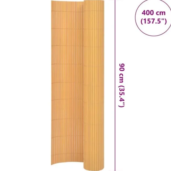 Insynsskydd i PVC 90x400 cm – Perfekt för trädgård eller altan | Färg: Gul | Storlek: 90x400 cm Trädgårdsprydnader