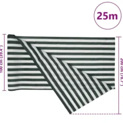 Sale Insynsskyddsnät - Grönt och vitt HDPE 75 g/m² | Storlek: 2x25 m Markduk & Fiberduk