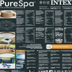 INTEX Bubbelpool rund PureSpa 196x71 cm