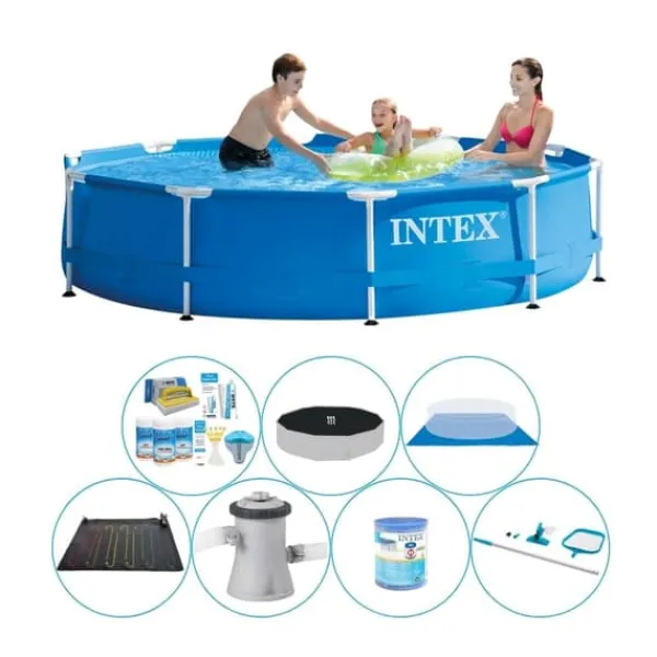 Discount Intex metallram Rund 305x76 cm - Poolkomfortpaket Pooler
