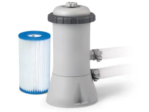 Viking Choice Intex ovanjordspool - 366x76cm - filterpump & tillbehör - grå