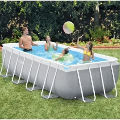 Best INTEX Pool set Prism Frame rektangulär 400x200x100 cm Pooler
