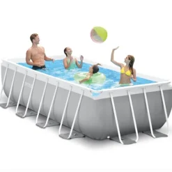 Best INTEX Pool set Prism Frame rektangulär 400x200x100 cm Pooler