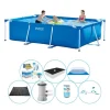 Intex rambassäng rektangulär 300x200x75 cm - allt i 1 poolset Pooler