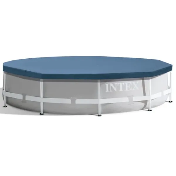 Sale Intex Round Frame Swimming Pool - 305 x 76 cm - Blå - Inklusive Tillbehör - CB16 Pooler