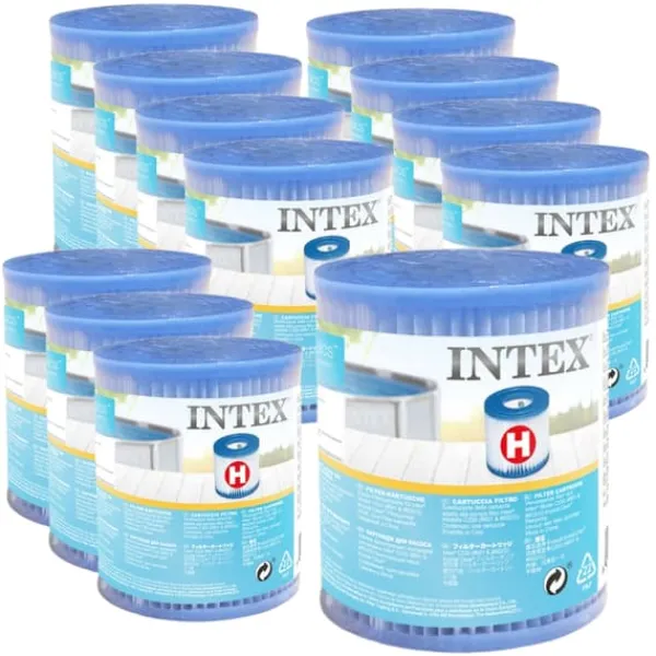 Sale Intex Round Frame Swimming Pool - 305 x 76 cm - Blå - Inklusive Tillbehör - CB16 Pooler