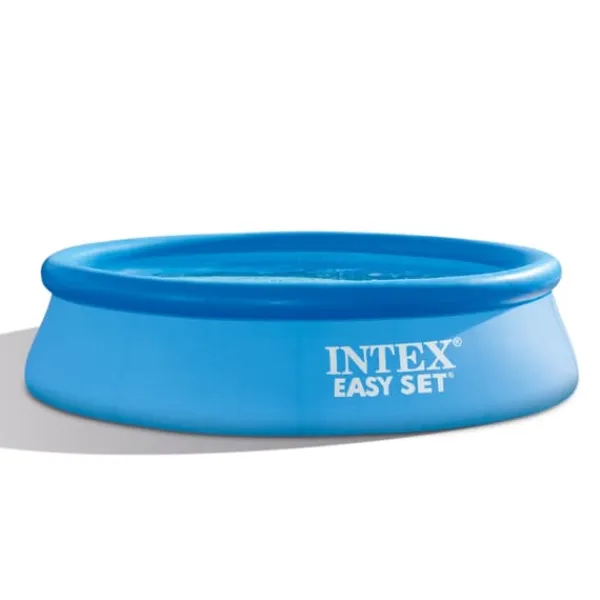 Intex Rund Uppblåsbar Easy Set Pool - 305 x 76 cm - Blå - Inklusive Tillbehör - CB28